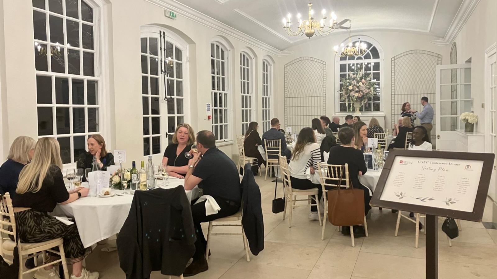 Dinner at The Orangery at Goldney House Bristol for GANG meeting